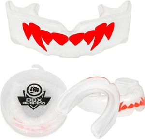 DBX BUSHIDO SPORT HYDRAGEL Gelový Chránič Zubů pro Box s Tesáky - Perfektně Padnoucí - Snadné Dýchání - Gumshield Martial Arts Včetně Hygienické Krabičky
