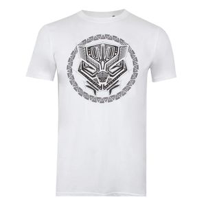 Black Panther - T-Shirt für Herren TV638 (XXL) (Weiß/Schwarz)