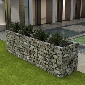 vidaXL Gabionové zvýšené lôžko Steel 360 × 90 × 100 cm