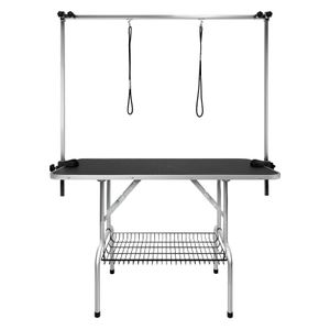 JNGLGO Trimmtisch für hunde - Hundepflegetisch Tierpflegetisch Hundefriseur Tisch mit Höhenverstellbarem Galgen, Badetisch bis 100KG belastbar für Hund und Katze, 113 x 60 x 76 cm JNGLGO Trimmtisch für hunde - Hundepflegetisch Tierpflegetisch Hundefriseur Tisch mit Höhenverstellbarem Galgen, Badetisch bis 100KG belastbar für Hund und Katze, 113 x 60 x 76 cm