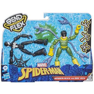Marvel Spider-Man - Packung mit 2 Spider-Man- und Octopus Bend & Flex-Figuren - 15 cm