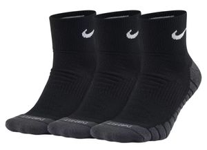 Nike Socken NIKE DRY CUSHION QUARTER schwarz 3er Pack, Größe:42-46