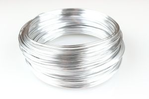 Aluminiumdraht 2 mm x 20 m (2x 10 m), Silber