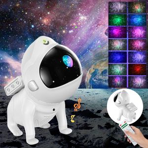 Hund Astronaut Projektor, Sternenhimmel Projektor Hunde Nachtlicht Mit Bluetooth Musik Lautsprecher Fernbedienung Galaxy Lampe Zimmer Deko Geschenke