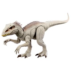 Jurassic World Indominus Rex Dinosaurier Spielzeug mit Licht- und Sound-Effekten, Beiß- und seitlichen Halsbewegungen, Tarnen und Kämpfen, I-Rex, digitaler Spielspaß