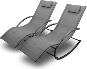Lacestone 2 Sonnenliegen Grau MS-18457
