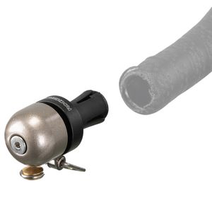 ROCKBROS Fahrrad Klingel Mini Lenkerendstofen Wasserabweisend für 22,2mm Rennrad Dropbar Lenker Titan ROCKBROS Fahrrad Klingel Mini Lenkerendstofen Wasserabweisend für 22,2mm Rennrad Dropbar Lenker Titan