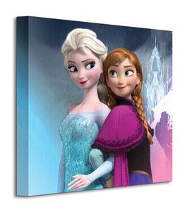 Gefrorene Anna und Elsa - Leinwanddruck 30x30 cm
