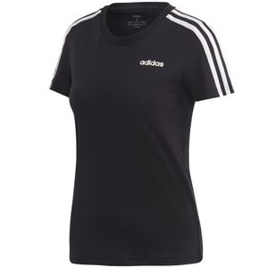 adidas Essentials 3-Streifen T-Shirt Damen schwarz/weiß M