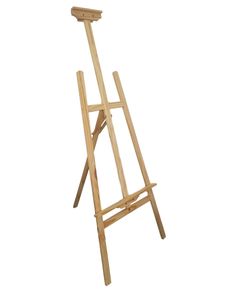 Staffelei Holz groß Kinder - Leinwand Ständer DREIBEIN mal stativ für Maler Hochzeit 180 cm höhenverstellbar (Kieferholz 180cm)