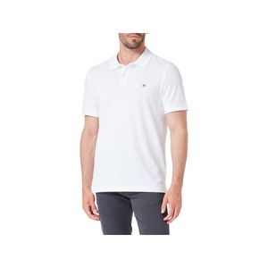 GANT Reguläres Shield-Pique-Poloshirt, Weiß L