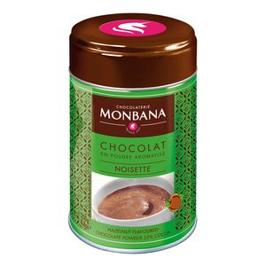 Monbana Flavoured Chocolate Powder Haselnuss, 250g