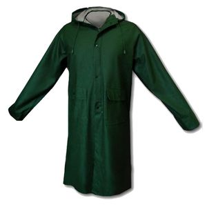 Arbeitsjacke Regenjacke Mantel Jacke Regenmantel Wetterjacke wasserdicht (PPR), grün , XXL