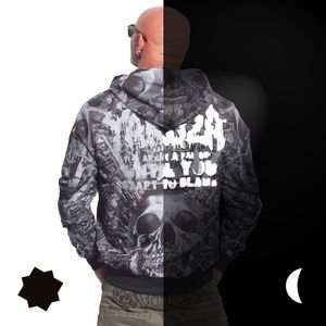 Męska wiatrówka Yakuza Failure Windbreaker, Black Rflx, 3XL