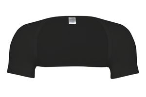 wobera Angora Schulterwärmer mit halbem Arm aus Angora, Schurwolle und Polyamid (Gr. XXL, Farbe: schwarz)