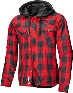 Held Lumberjack II Motorrad Textiljacke, schwarz/rot, XL