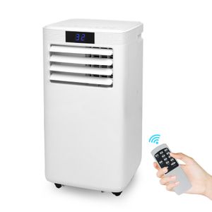 Yakimz Mobilní klimatizace Klimatizace 9000BTU 4 v 1 s výfukovou hadicí Eco klimatizace Odvlhčovač vzduchu, funkce ventilátoru Odvlhčovač vzduchu Časovač, bílá