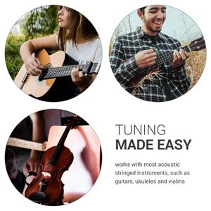 Clip-On Digital Stimmgerät Gitarre auch für Violine Bass Ukulele Gitarren Tuner 