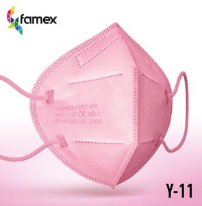 10x Pink FFP2 Maske Atemschutzmaske Mundschutz 5-lagig Hygienemasken