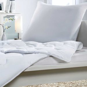 Sommer-Bettenset 2-Tlg. Bettdecke 135x200cm und Kopfkissen 80x80cm, Kissen und Decke für Allergiker geeignet bei 60°C maschinenwaschbar