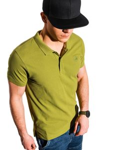 Ombre Koszulka Polo Męska Koszulka Polo Top Koszulka Polo Kołnierzyk Krótki Rękaw Jednokolorowy Casual Sportowy Modny Dla Mężczyzn 100% Bawełna 16 Kolorów S-XXL Zielony L