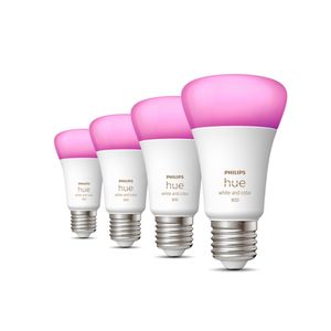 Philips Hue White & Col. Amb. E27 LED Lampen 4-er Pack weiß 0MB