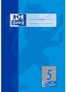 Oxford Schulheft DIN A5 Lineatur 5 / 5 mm kariert 32 Blatt (1 Stück)