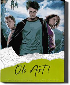 Oh Art! Sada pro malování podle čísel - 40x50cm, s dřevěným rámem a štětci -