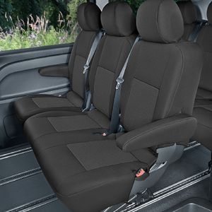 Z460677 Maß-Sitzbezüge kompatibel mit Mercedes Vito 3 W447 2014- 3er-Bank für 2 oder 3 Reihe