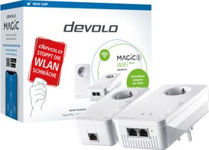 Devolo Magic 2 WiFi next Starter Kit 2400 Mbit/s Wbudowane połączenie Ethernet WLAN Biały 2 szt