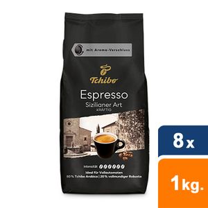 Tchibo - Espresso Sizilianer Art Bohnen - 8x 1 kg