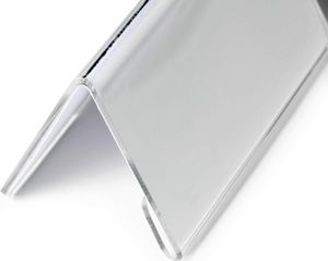 DURABLE jmenovky na stůl transparentní 10,0 x 5,2 cm, 10 ks.