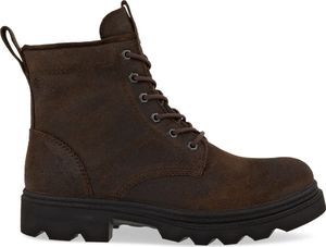 Ecco Schnürboots Mens Herren 31343531383531 Braun 45 EU
