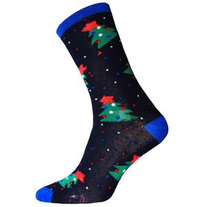 RJM - Ponožky pro muže - vánoční design 1432 (40,5 EU - 45,5 EU) (námořnická modrá)