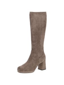Caprice Damen Stiefel hoher Stretch-Schaft Karree-Form Trapezabsatz 9-25528-29, Größe:40 EU, Farbe:Braun Caprice Damen Stiefel hoher Stretch-Schaft Karree-Form Trapezabsatz 9-25528-29, Größe:40 EU, Farbe:Braun