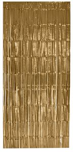 Lametta Vorhang, 91x244 cm, Farbe:Gold