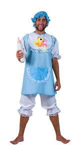 Baby Doll Blau Pyjama Junggesellenabschied Karneval Kostüm 52-54