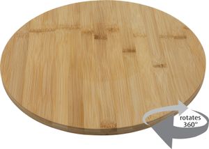 Bambus Drehteller Ø 33,5 cm - Käse Servier Platte drehbar