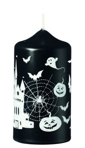 Kerze Halloween Schwarz 120 x Ø 60 mm