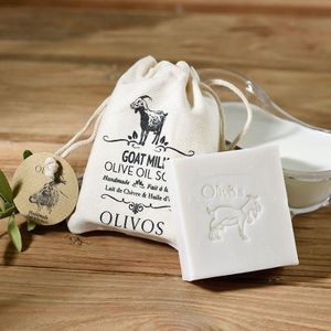 Olivos Olive Oil Soap Goat Milk, feste Ziegenmilch Handseife, Seife 5 Stück á 150g