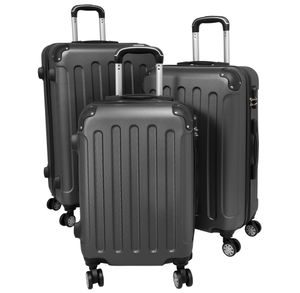Kofferset Trolleyset 3 teilig Avalon Hartschale Reisekoffer ABS anthrazit