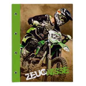 itenga Zeugnismappe A4 mit Schraubverschluss Motiv Motocross