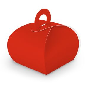 itenga Geschenkbox mit Griff rot aus Karton