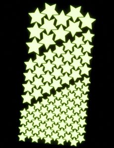 Leuchtsterne 100 selbstklebende leuchtende Sterne Sternenhimmel Aufkleber Kinderzimmer