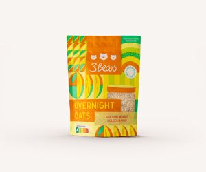3Bears Overnight Oats – Goldene Mango – 400g