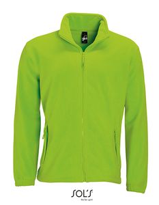 SOLS Pánska fleecová bunda Fleece Jacket 55000 Green Lime L