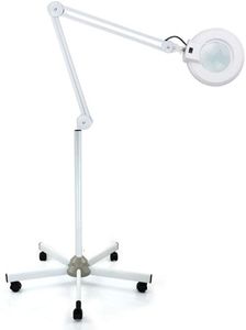 22W Lupenlampe LED Lupenleuchte Kosmetik-Lupenleuchte mit Stativ 5 Dioptrien Dimmbar Arbeitsplatzlampe Kosmetiklampe Beauty Salon