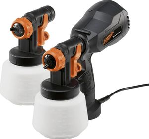 HAMMERSCHMITT 2-in-1 Farbsprühsystem 400W Spühpistole Farbspritzpistole Lackierpistole