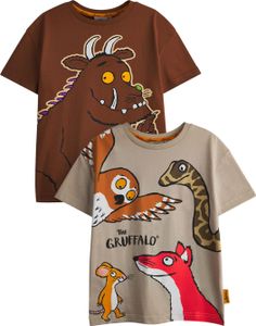 The Gruffalo - tričko pro chlapce (2-pack) s krátkým rukávem NS8458 (110) (Brown)