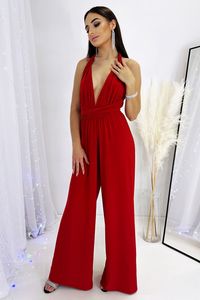 Ivon Overalls für Damen mit weiten Hosen Fantastisches Rot Universal-